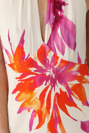 Camila Halter Neck Pink Flower