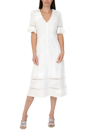 London Midi Dress White Picard