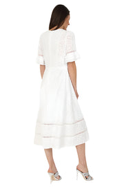 London Midi Dress White Picard