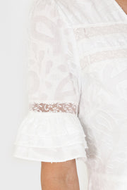 London Midi Dress White Picard