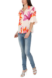 Peonie Blouse Pink Floral