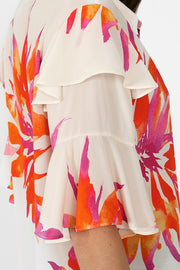 Peonie Blouse Pink Floral