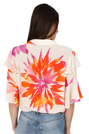 Peonie Blouse Pink Floral