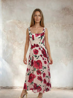 Load image into Gallery viewer, Bella Dress Cream Poppy