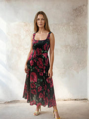 Bella Dress Black Poppy
