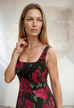 Load image into Gallery viewer, Bella Dress Black Poppy