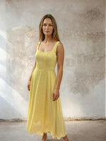 Load image into Gallery viewer, Bella Dress Ditsy Yellow