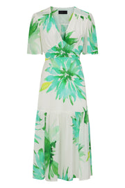 Imelda  Midi Dress Green Floral