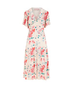 Load image into Gallery viewer, Imelda Dress Ecru Fish Print
