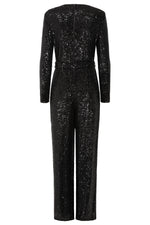 Load image into Gallery viewer, New York Jumpsuit in Black Sequins
