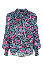 Dawn Blouse in Leopard Print