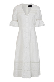 London Midi Dress White Picard