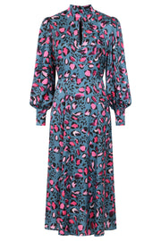 Paris Midi Dress in Leopard Print