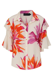 Peonie Blouse Pink Floral