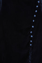 Rome Midi Dress in Navy Velet