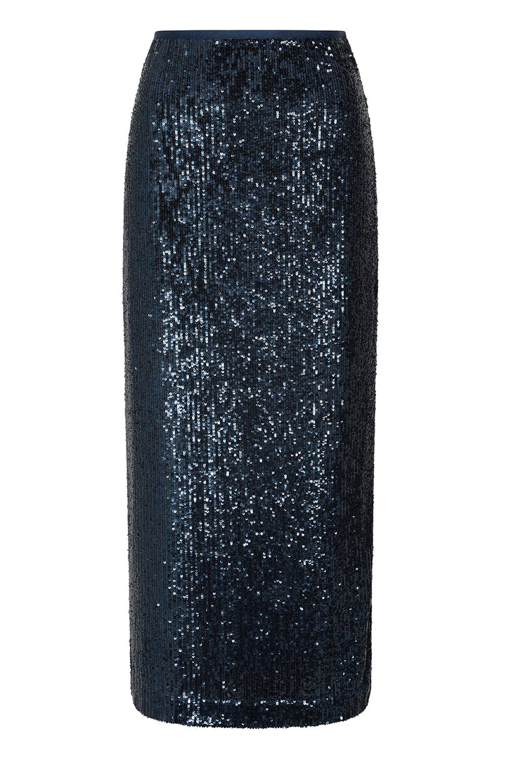 Madrid Skirt Navy Sequin