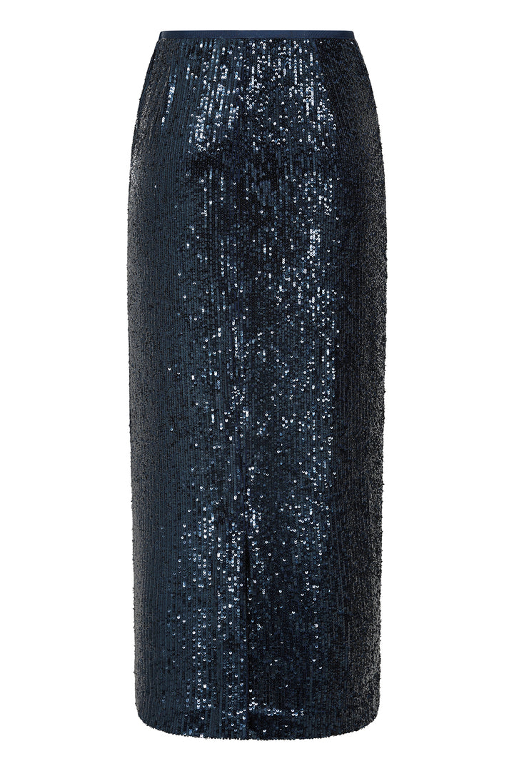 Madrid Skirt Navy Sequin