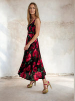 Load image into Gallery viewer, Bella Dress Black Poppy