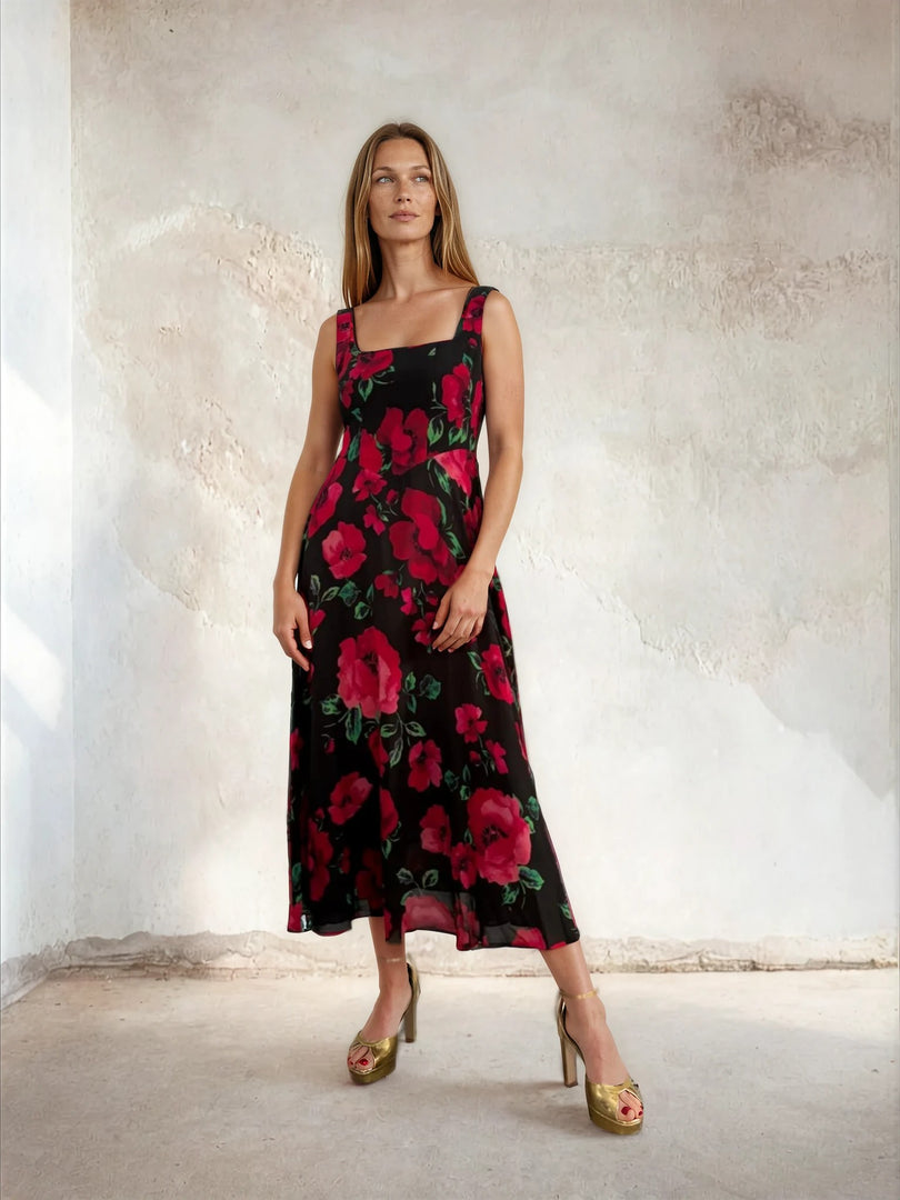 Bella Dress Black Poppy