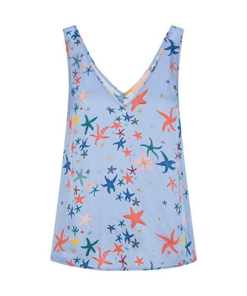 Load image into Gallery viewer, Aura Camisole Blue Starfish
