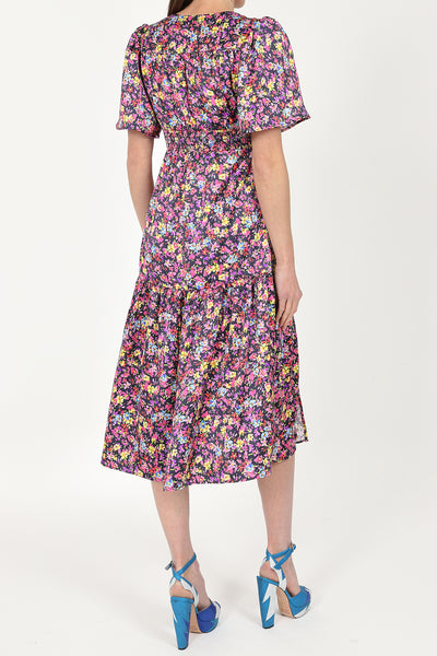 Load image into Gallery viewer, Imelda Dress Navy Ditsy Floral
