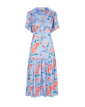 Imelda Dress Blue Print