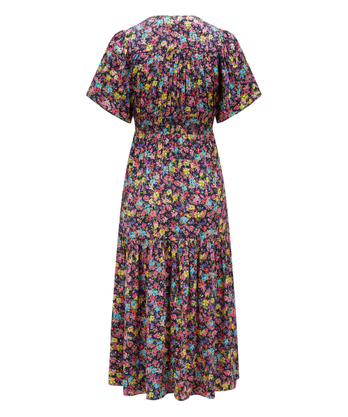 Load image into Gallery viewer, Imelda Dress Navy Ditsy Floral
